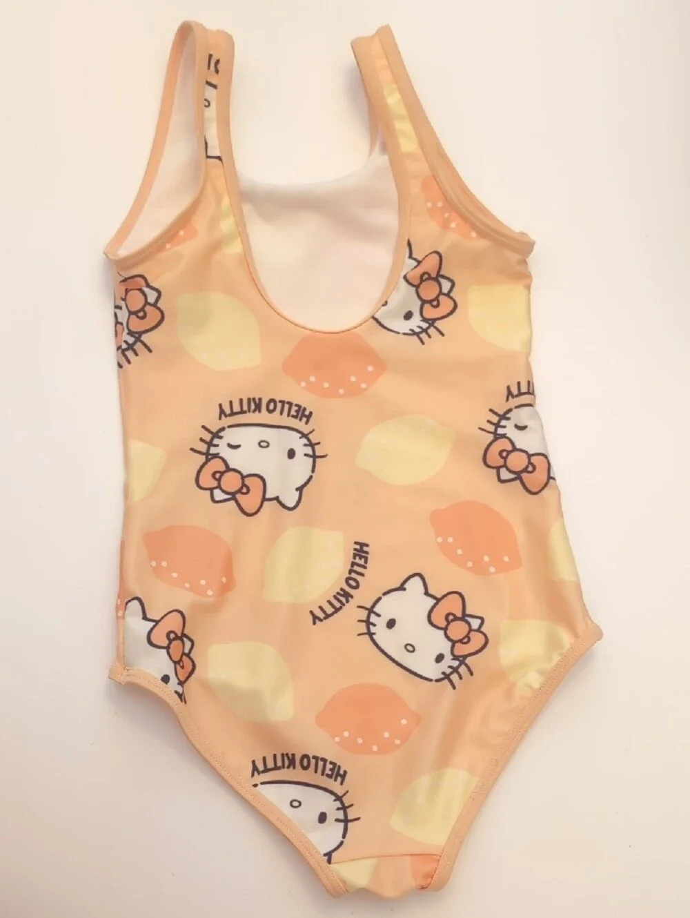 Sanrio Hello Kitty Peach & Yellow One-Piece Swimsuit